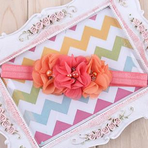 Pearl Rhinestone Ribbon Headband