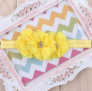 Pearl Rhinestone Ribbon Headband