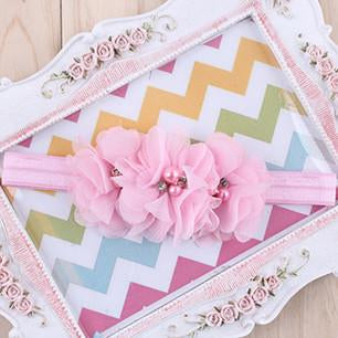 Pearl Rhinestone Ribbon Headband