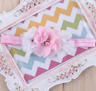 Pearl Rhinestone Ribbon Headband