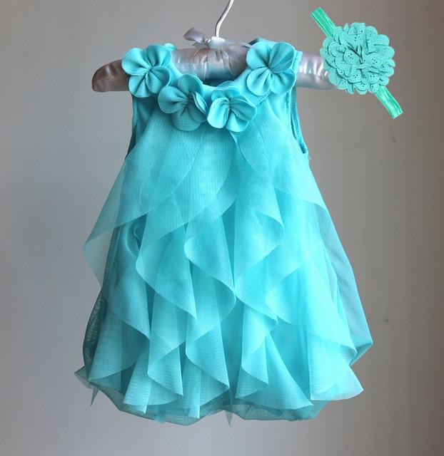 Girls Birthday Dress and Headband