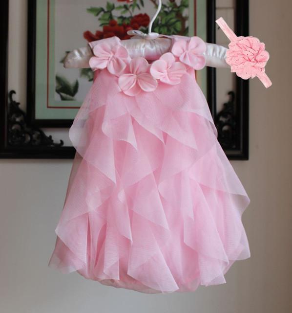 Girls Birthday Dress and Headband