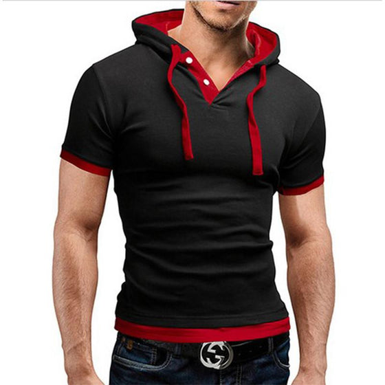 2017 New Men Tshirt Hooded Tee