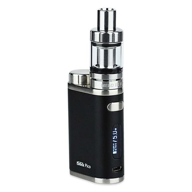 Original Eleaf iStick Pico Starter Kit with 2ml MELO 3 Mini Tank and 75W Box Mod with EC 0.3ohm/0.5ohm Coils e-Cigarette Kit