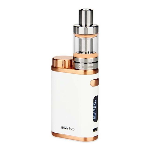 Original Eleaf iStick Pico Starter Kit with 2ml MELO 3 Mini Tank and 75W Box Mod with EC 0.3ohm/0.5ohm Coils e-Cigarette Kit