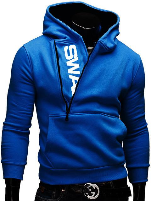 Male Zipper Hooded Jacket