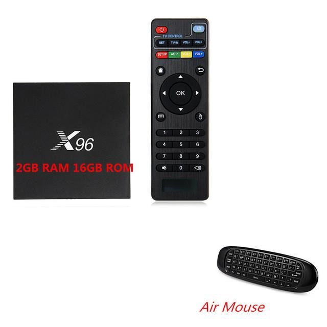 Mesuvida X96 2GB 16GB TV Box Amlogic S905X Quad Core Android 6.0 Marshmallow TV Box WIFI HD 2.0 4K*2K 1080P Many Moives TV Box