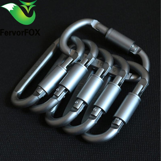 6pcs Travel  Mountaineering Carabiner