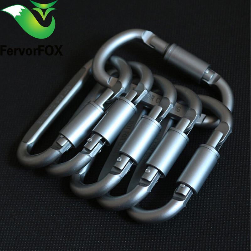 6pcs Travel  Mountaineering Carabiner