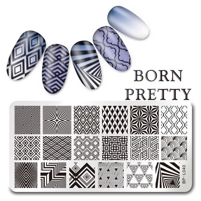 1 Pc Nail Art  Template 17 Patterns