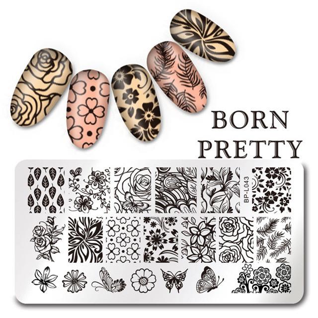 1 Pc Nail Art  Template 17 Patterns