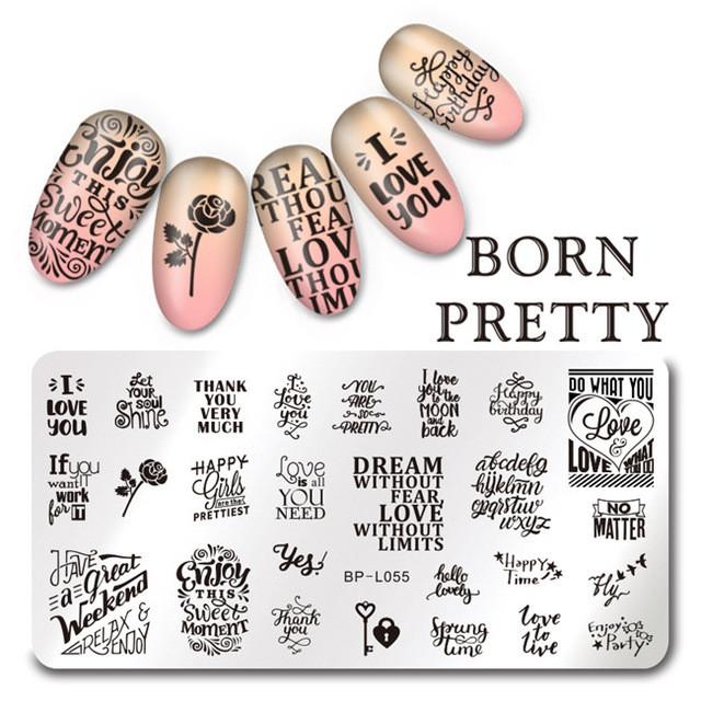1 Pc Nail Art  Template 17 Patterns