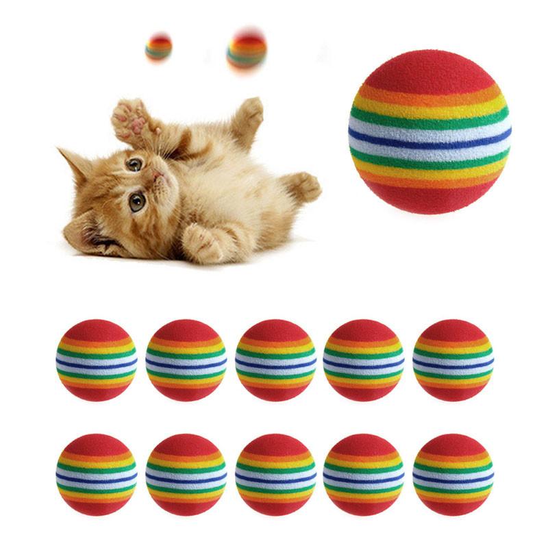 10Pcs Cat Play Toy Ball