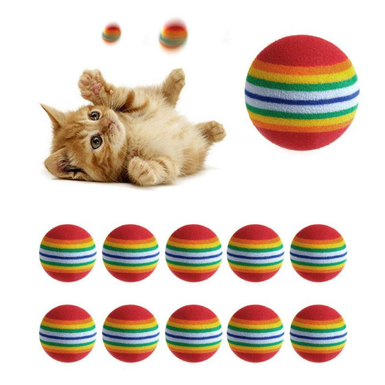 10Pcs Cat Play Toy Ball