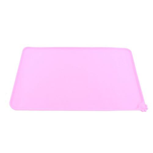 Wipe Clean Pet Supplies Pet Dog Puppy Cat Feeding Mat Pad Cute Silicone Bed Dish Bowl Food Water Feed Placemat 4 Colors