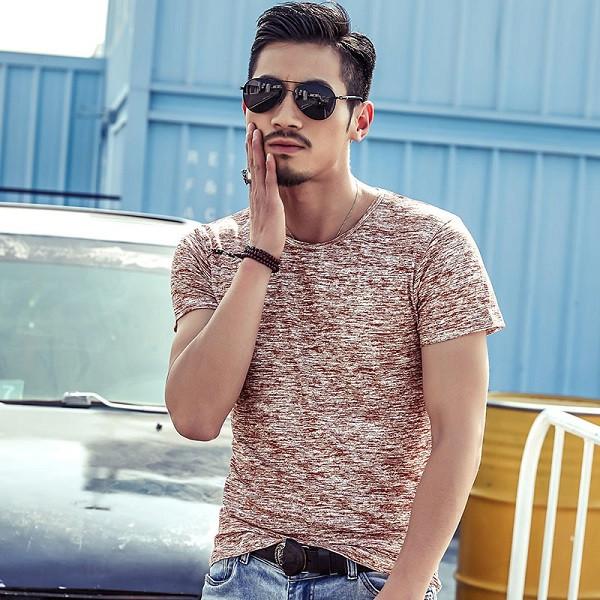 V-Neck Slim Fit Long Sleeve