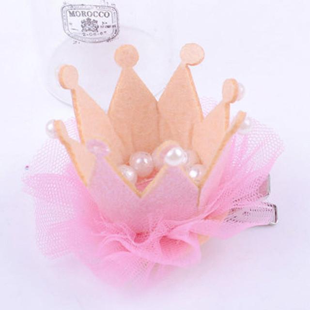 Cute Girls Crown Princess Hair Clip L