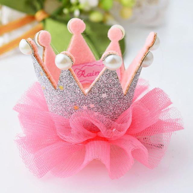 Cute Girls Crown Princess Hair Clip L