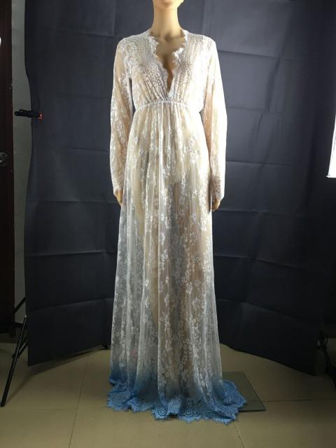 Floor Length Summer Lace Dress