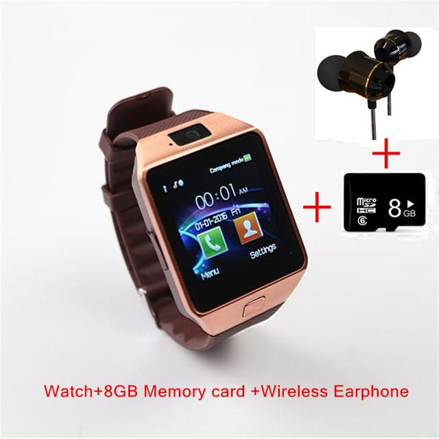 bluetooth smart watch for android phone support SMI/TF men women sport wristwatch