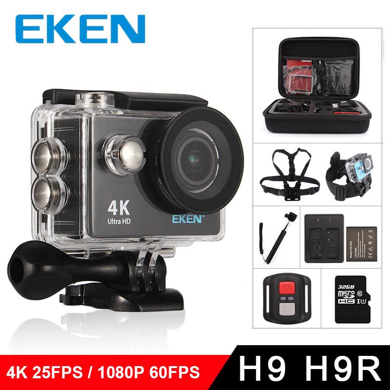 Original eken H9/H9R action camera 4K wifi Ultra HD 1080p/60fps 720P/120FPS pro waterproof mini cam bike video go sports camera