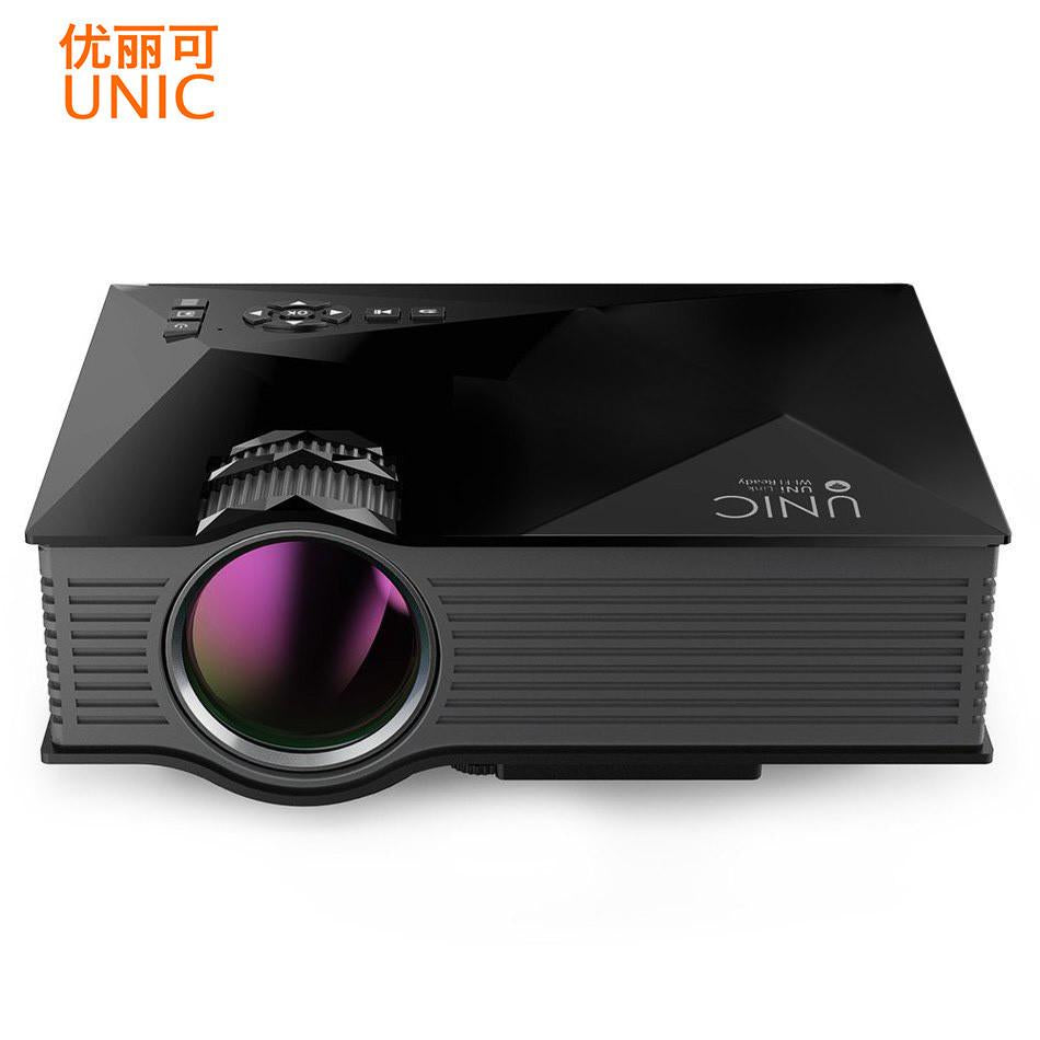 UNIC UC46 Wireless WIFI Mini Portable Projector 1200 Lumen Full LED Video Home Cinema Projectors Business HDMI Beamer pk X7 UC40