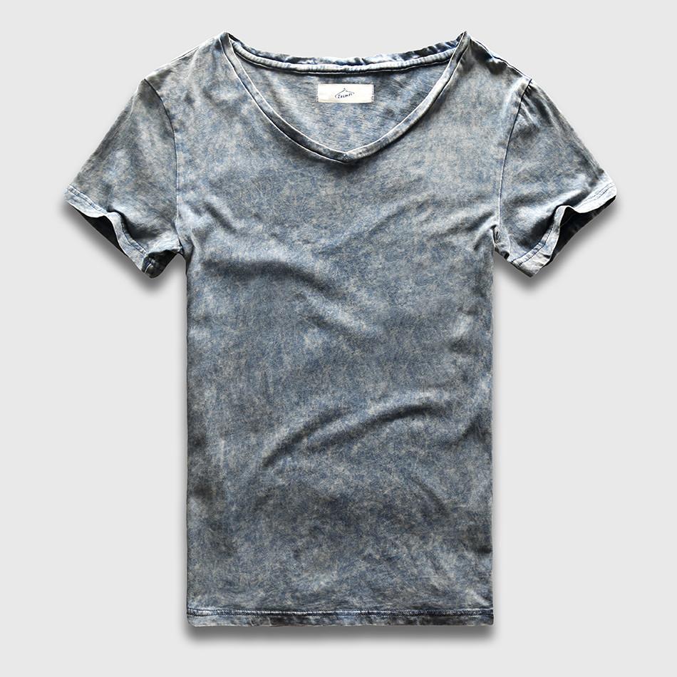 Slim Fit V Neck T Shirts