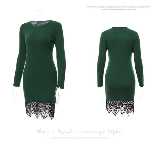 KAYWIDE Lace Patchwork Women's Dress