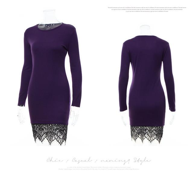 KAYWIDE Lace Patchwork Women's Dress