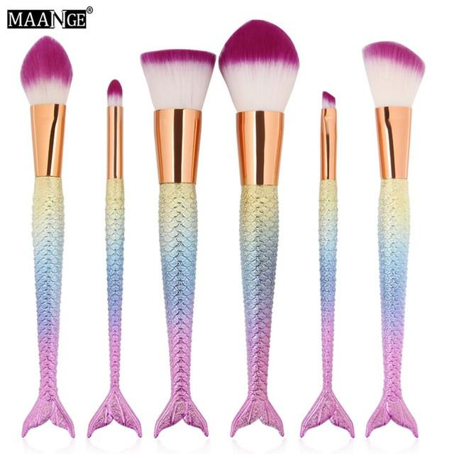 6/10PCS Pro Makeup Brushes Set
