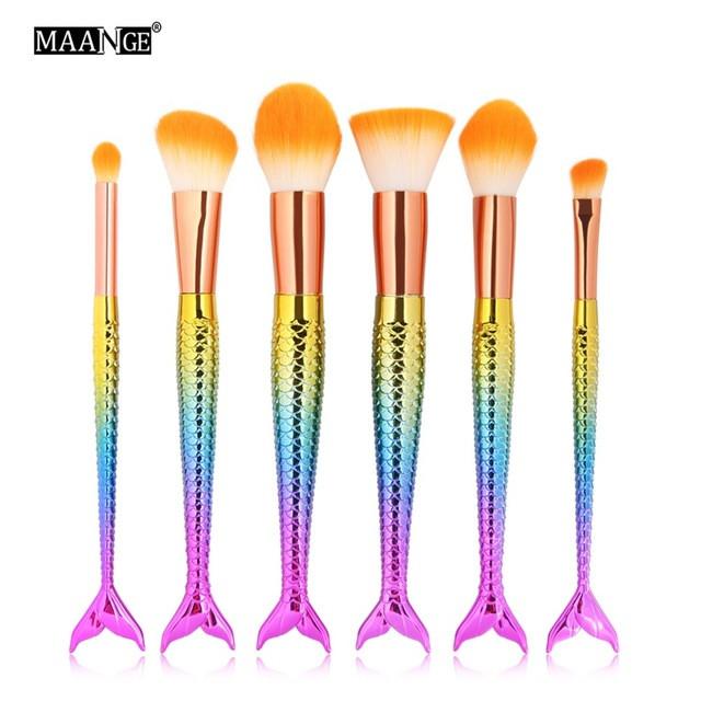 6/10PCS Pro Makeup Brushes Set