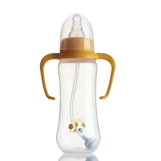 infant or toddler 300ml water bottle with handle suction cups