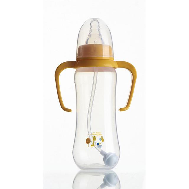 infant or toddler 300ml water bottle with handle suction cups