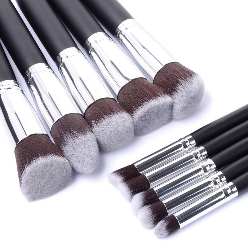 10 pcs Synthetic Makeup Brush Set